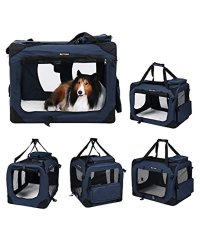 Geanta de transport animale, Feandrea, Albastru-Negru, 70.0x52.0x52.0 cm - 1
