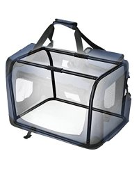 Geanta de transport animale, Feandrea, Albastru-Negru, 70.0x52.0x52.0 cm - 5
