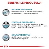 ROYAL CANIN VD Hypoallergenic, dieta veterinară pentru câini, 14kg, potrivită pentru rase XS-XL, soluție pentru alergii alimentare - 4