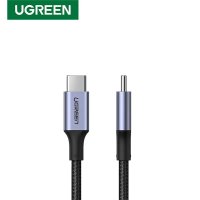 Resigilat UGREEN USB-C la USB-C, cablu de incarcare si transfer date, 2 m, nylon si aluminiu, negru - 2