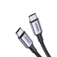 Resigilat UGREEN USB-C la USB-C, cablu de incarcare si transfer date, 2 m, nylon si aluminiu, negru - 4