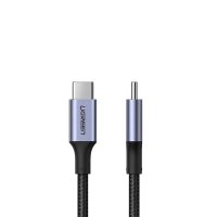 Resigilat UGREEN USB-C la USB-C, cablu de incarcare si transfer date, 2 m, nylon si aluminiu, negru - 6
