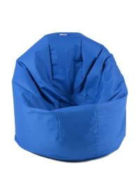 Fotoliu mic relaxo electric blue pretabil si la exterior umplut cu perle polistiren - 2