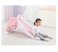 Tobogan Nichiduta Garden Ursulet Roz interiorexterior cu margini rotunjite, trepte late, protectii laterale inalte, greutate maxim admisa 20 kg - 7