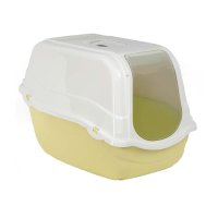 Litiera Acoperita MP BERGAMO Romeo pentru Pisici, Galben, Dimensiuni 57x39x41 cm - 1