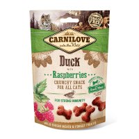 CARNILOVE Crunchy Snack, Rață cu Zmeură, recompense funcţionale fără cereale pisici, imunitate, 50g - 2