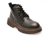 Bocanci negri GRYXX 550 din piele ecologica, cu inchidere cu siret - 1