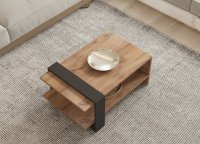 Masuta de cafea Ova, finisaj stejar, 80 x 35 x 55 cm - 3