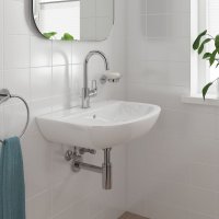 Baterie lavoar Grohe Bauloop 23763001, 3/8'', monocomanda, marimea L, pivotanta, Crom - 1