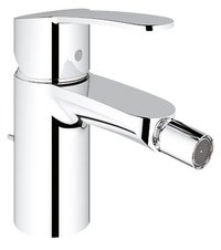 Baterie bideu Grohe Eurostyle Cosmo, cartus ceramic, limitator debit, set evacuare cu tija, marimea S, Crom-33565002 - 1