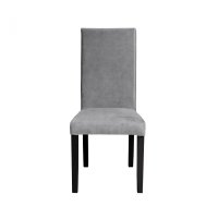 Scaun living TEO, picioare lemn wenge, stofa z gri deschis, 46x60x98 cm - 1