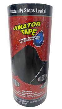Banda Adeziva JIMATOR TAPE 8" x 5' Neagra pentru Izolare si Sigilare - 1