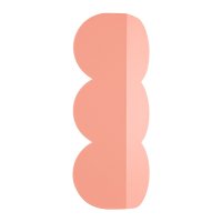 Aplica perete Biscuit Peach 16.3x5.8x33.6 cm - 1
