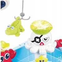 Masa interactiva pentru copii Matadi Corabia piratilor cu apa si nisip, 48x53x63 cm, inclusiv undita si figurine marine - 7