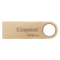 Kingston DataTraveler SE9 G3 128GB USB Flash Drive, USB 3.2, Gold - 1