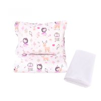 Set complet lenjerie 5 piese pentru patut incastrabil model fetite - 3