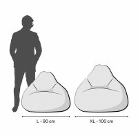 Fotoliu Puf Bean Bag tip Para XL Minecraft Iarba Pamant - 5