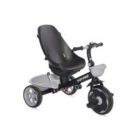 Tricicleta pentru copii Voyage Black Cosmos cu sezut reversibil, spatar reglabil pe 2 pozitii, maner cu control al directiei, cosulet pentru accesorii, 2 tipuri de suporti pentru picioare si roti mari din cauciuc Eva - 1