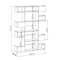 Biblioteca Niho Alb-Light Alb - 4