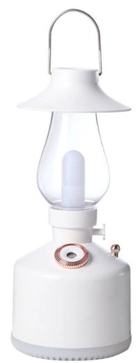 Mini umidificator ALB cu lampa vintage si schimbare de culoare - 1
