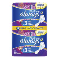Absorbante Platinum Night, 12 bucati, Always - 1