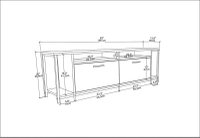 Comoda TV Omar - Finisaj Oak si Negru - 6
