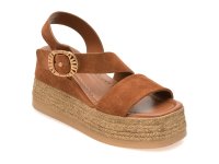 Sandale GRYXX maro, 1766347, din piele intoarsa - 1