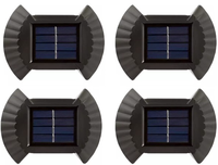 Set de 4 lampi solare bidirectionale, cu 4 LED-uri SMD fiecare - 1