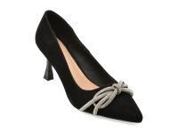 Pantofi eleganti FLAVIA PASSINI negri, Q1757, din piele intoarsa - 1