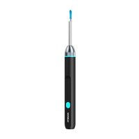 Emeszon Smart Slim Otoscop pentru Curatarea Urechilor, 5MP HD 1080p, IP67, LED, WIFI, Acumulator, Negru - 1