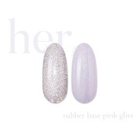 Her Rubber Base Pink Glits - 1