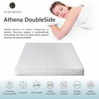 Saltea Ortopedica Star Moon Athena DoubleSide 140x200x25cm, Spuma Poliuretanica Reversibila, Ferma - 2