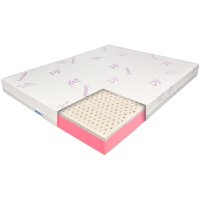 Saltea Ortopedica cu Latex 200x200 - 17+3+1, Reversibila, 7 Zone, Husa Lavanda, Young - 1