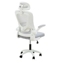 Scaun de birou manager Delilah plasa gri deschis - 2