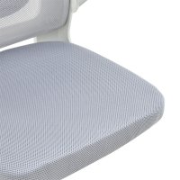 Scaun de birou manager Delilah plasa gri deschis - 5