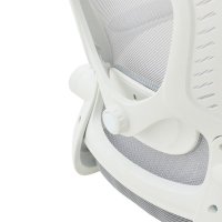 Scaun de birou manager Delilah plasa gri deschis - 6