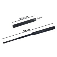Set 3 accesorii autoaparare IdeallStore®, baston telescopic otel, 50 cm, box si spray paralizant iritant - 4