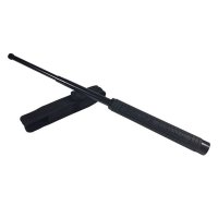 Set 3 accesorii autoaparare IdeallStore®, baston telescopic otel, 50 cm, box si spray paralizant iritant - 2