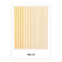 Sticker decor unghii portocaliu neon wg-712 - 1