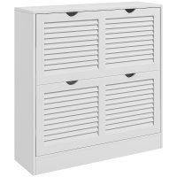 Dulap Compact pentru Pantofi HOMCOM cu 2 Usi Rabatabile 81,5x25x83cm - 1