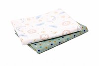 Set 2 scutece finet bebelusi KidsDecor The Stars and the Dreamy Sky 70x70 cm - 3