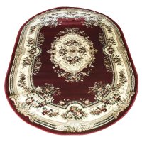 Covor Oval Lotos, Rosu, 60x110 cm, Model Delta 575 210 - 4