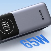 Baterie externa UGREEN 12000mAh 100W Fast Charging Power Bank PB724, 100W, Ecran digital LCD, Gri - 8