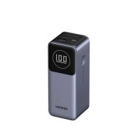 Baterie externa UGREEN 12000mAh 100W Fast Charging Power Bank PB724, 100W, Ecran digital LCD, Gri - 1