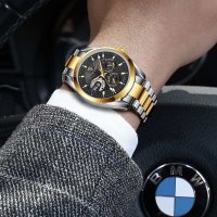 Ceas barbatesc Tevise Mecanic Automatic Otel Analog Business Elegant Argintiu - 2