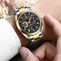 Ceas barbatesc Tevise Mecanic Automatic Otel Analog Business Elegant Argintiu - 1
