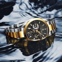 Ceas barbatesc Tevise Mecanic Automatic Otel Analog Business Elegant Argintiu - 4