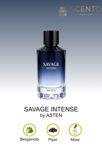 Parfum Asten Savage Intense pentru barbati, 100ml - Original Dubai - 3