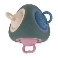 Jucarie senzoriala Pop Triangle de la Petite&Mars - Silicon Fara BPA, 3-in-1, 10 luni+, Dimensiuni 13x13x20 cm, Multicolora - 1
