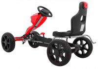 Nichiduta Go Kart Extreme Red pentru copii, cu structura metalica si scaun reglabil - 4